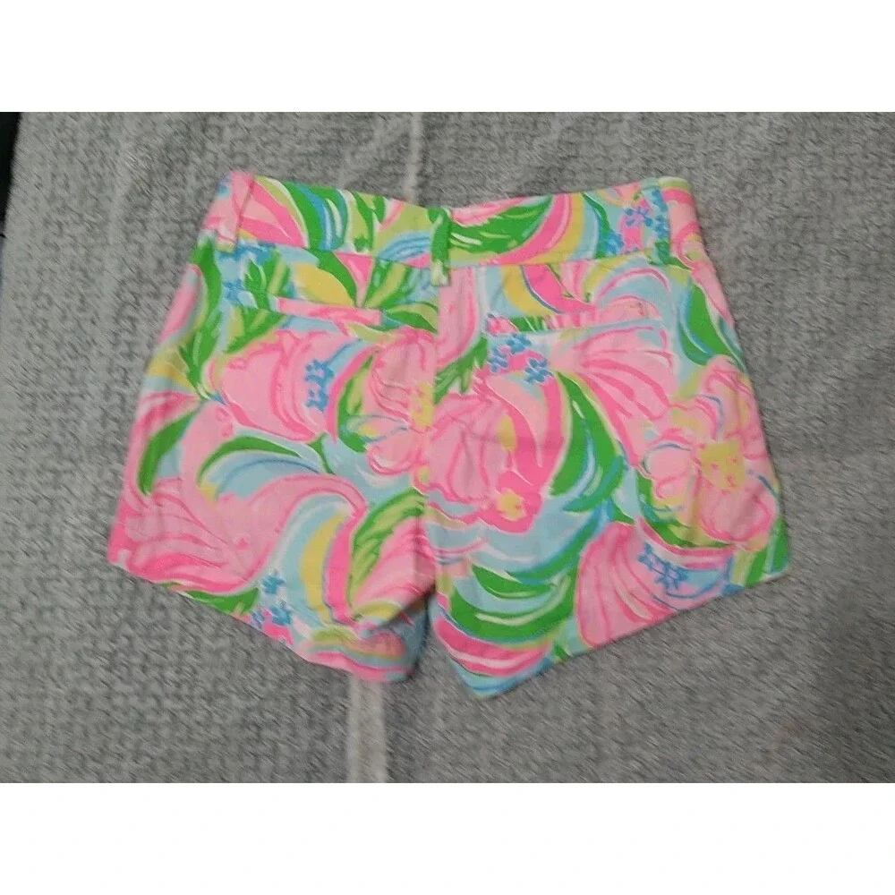 Lilly Pulitzer The Callahan Shorts Multicolor Size 0 Boho Beachy Summer Feminine
